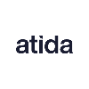 The text 'atida' in a dark, sans-serif font on a white background.